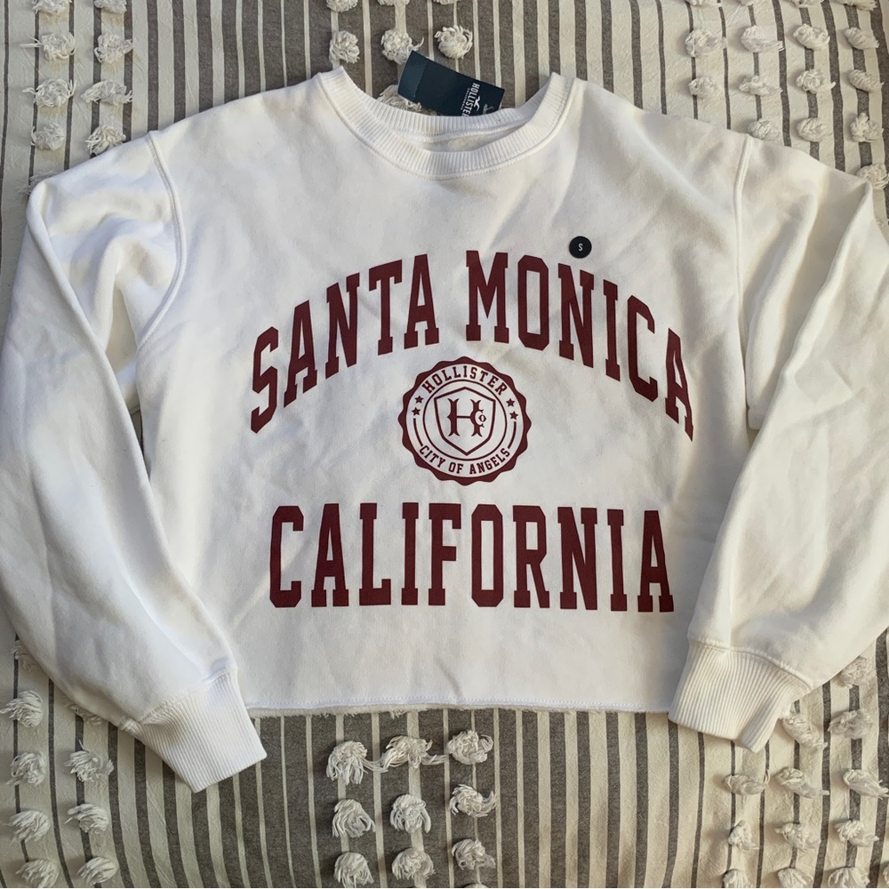 hollister crop sweatshirt